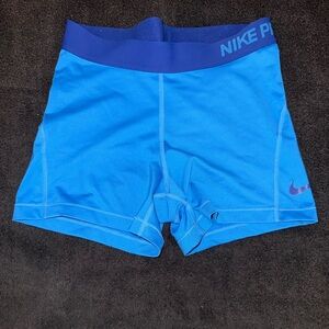 Nike Pro Women's Blue Spandex